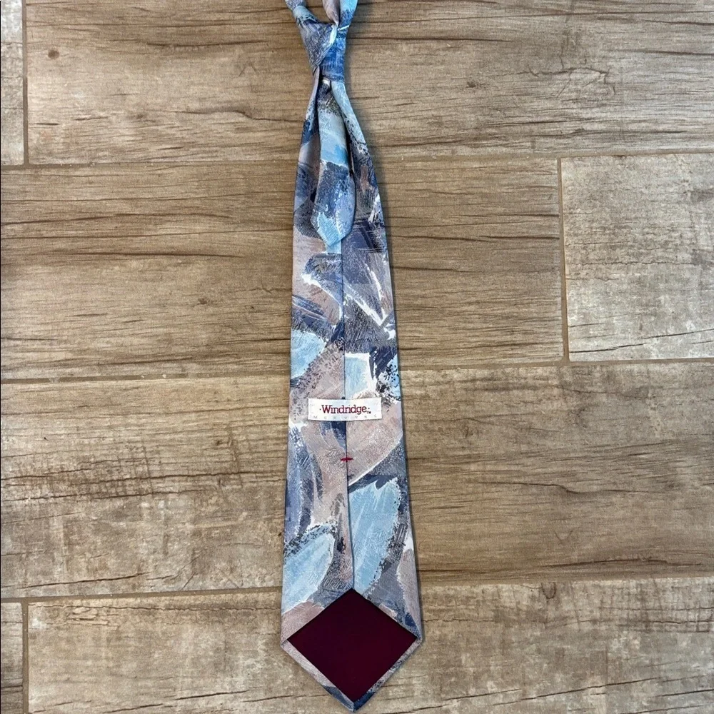 Vintage 90s Abstract Tie - Windridge for Mervyns- USA Made